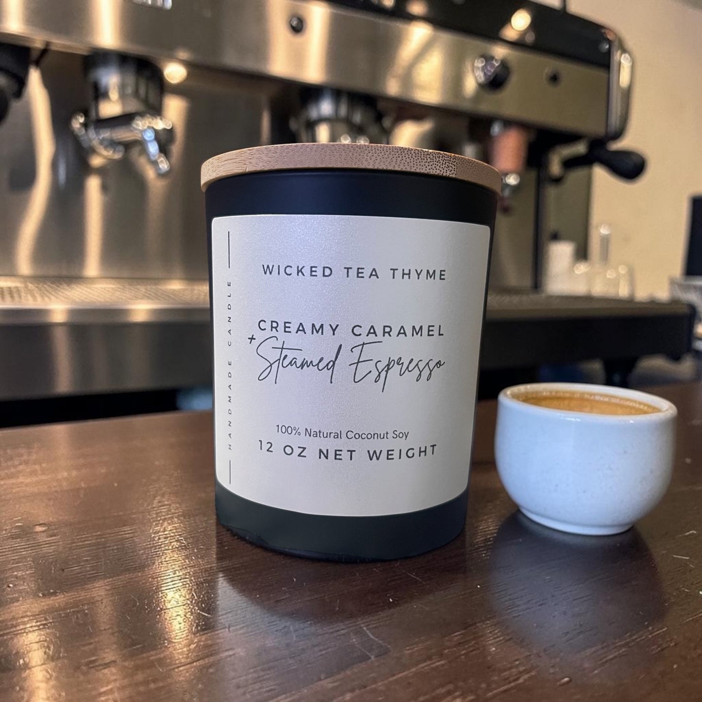 Creamy Caramel + Steamed Espresso