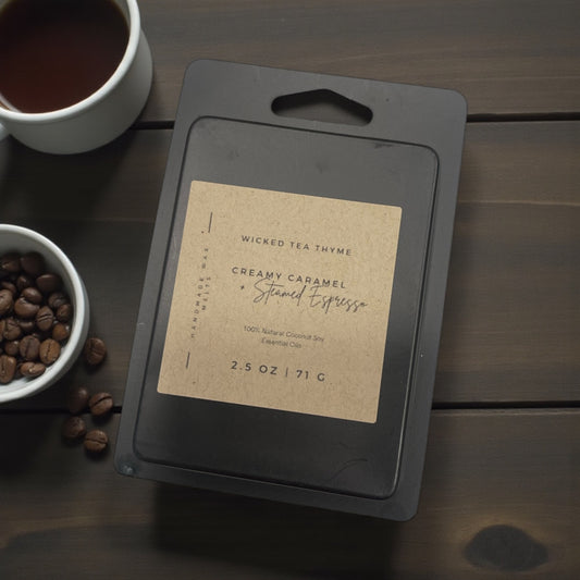 Creamy Caramel + Steamed Espresso Wax Melt